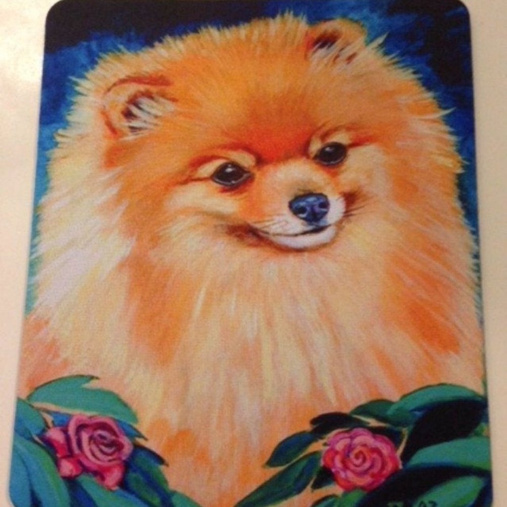 Pomeranian Mouse Pad Handmade New Dog Gift USA
